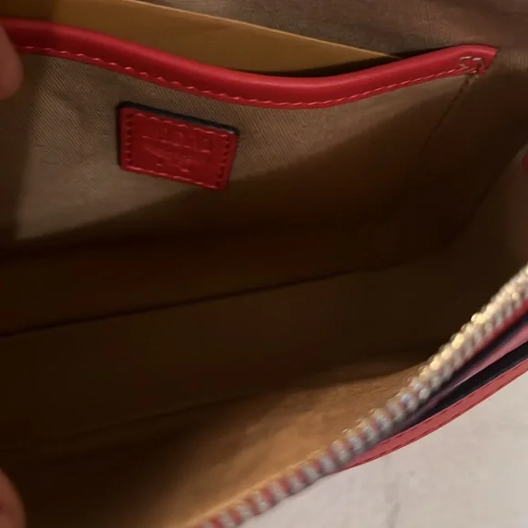 NWT MCM Red Crossbody Bag - Picture 5 of 6